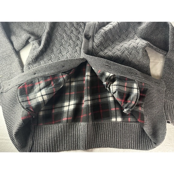 Buffalo David Bitton Cable Knit Cable Knit Cardigan Sweater Mens Small Gray NWT - Picture 10 of 16